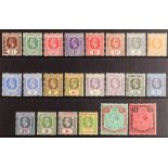 LEEWARD IS. 1921-32 set less 1d bright scarlet, SG 58/80, mainly fine mint, 4s with a thin. Cat. £