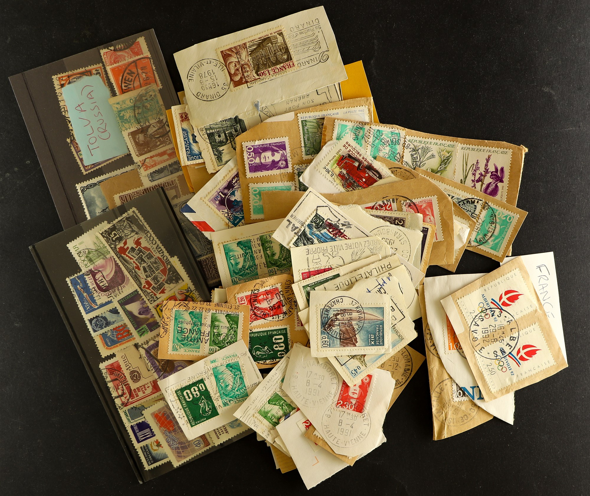 COLLECTIONS & ACCUMULATIONS WORLD IN THREE BOXES with lots of country sorted packets, a bundle of - Image 8 of 10