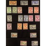 GOLD COAST 1937-54 COMPLETE USED SG 117/165, plus 1938-43 definitive additional listed perfs. to