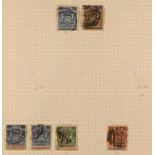 RHODESIA 1892-1922 USED COLLECTION with 1892-93 6d and 1s, 1892-94 values to 4d, 1896-97 Arms dot