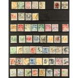 DENMARK 1895-1934 USED COLLECTION incl. 1904-05 50o and 100o, 1913-28 most to 10k including 27o,