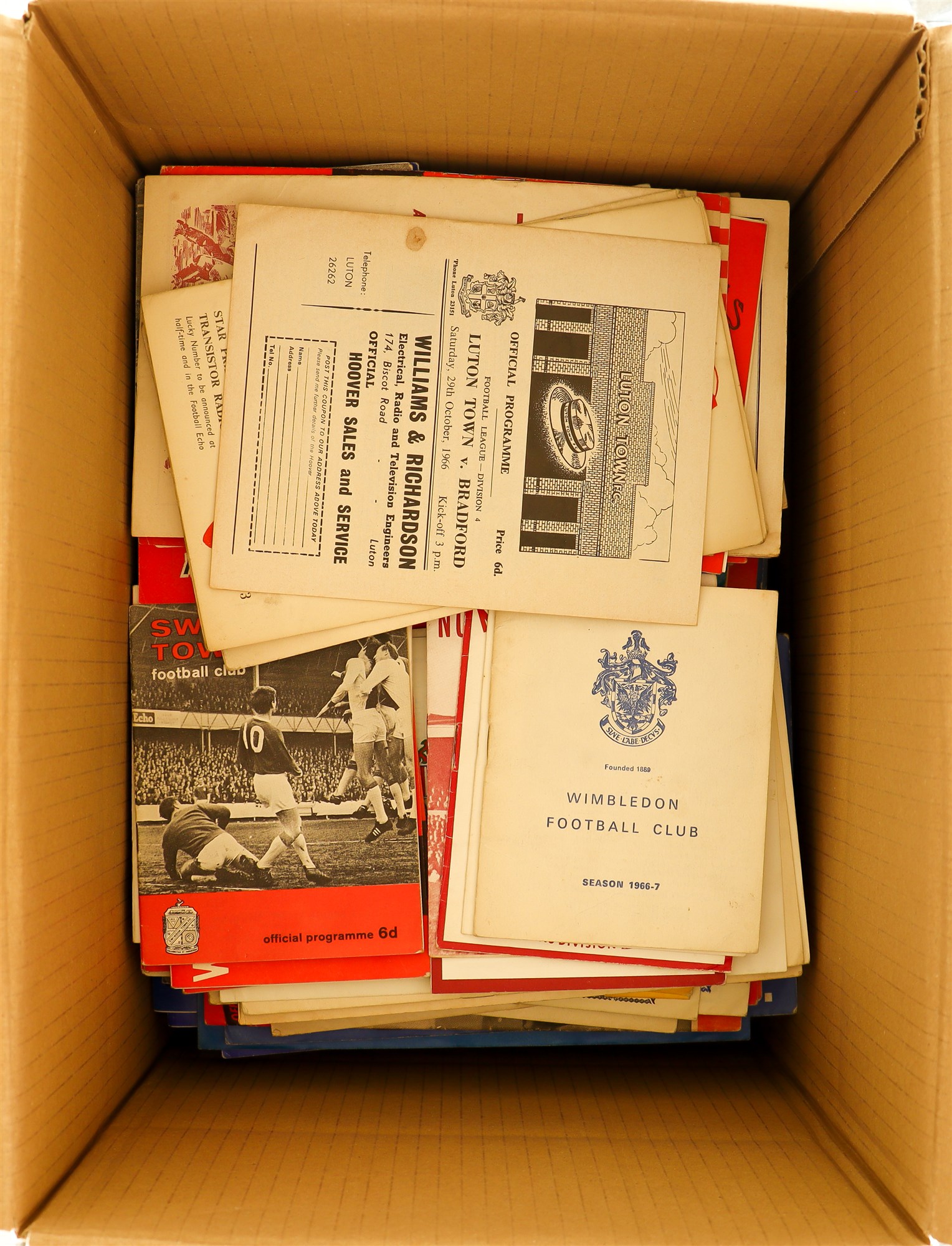 FOOTBALL PROGRAMMES 1960'S. Good range of teams. All different from a one per club per season