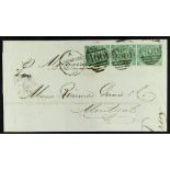 GB.QUEEN VICTORIA 1865-66 DESTINATION CANADA two wrappers from Liverpool to Montreal, with 1865