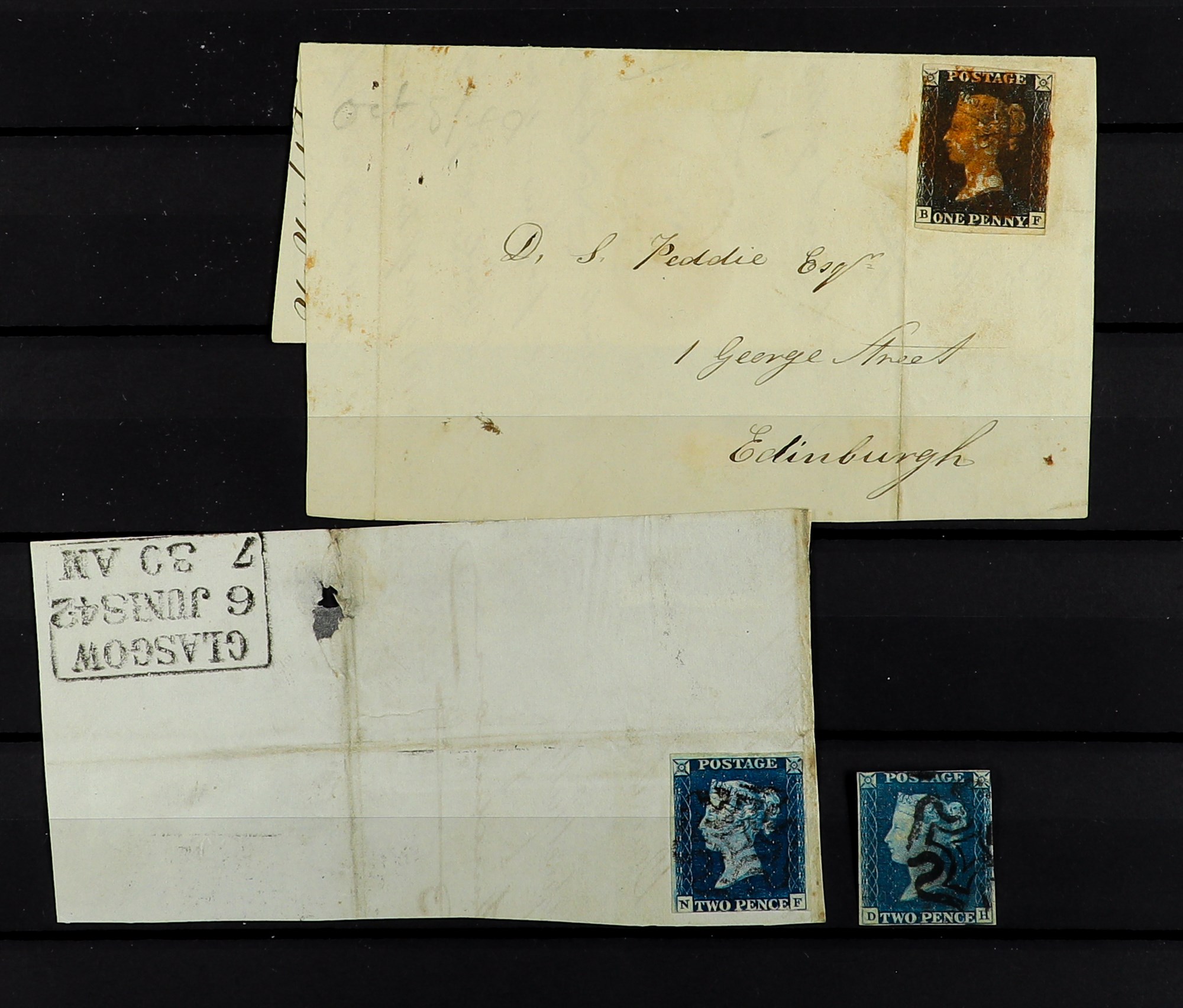 GREAT BRITAIN 1840-1911 a collection in a stockbook incl. two pre-stamp entires incl. Maidenhead - Image 3 of 8