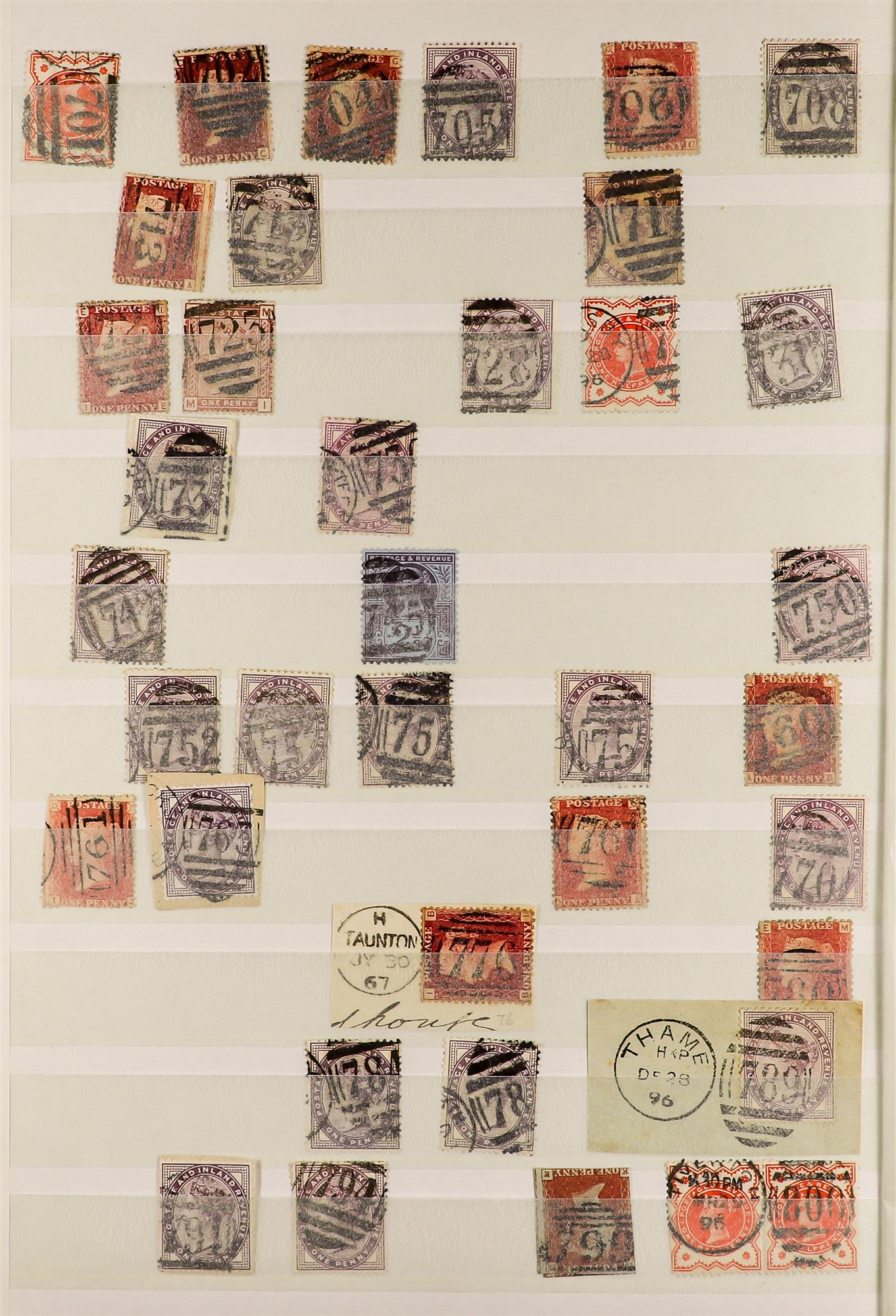 GREAT BRITAIN NUMERAL CANCELS COLLECTION a stockbook of QV-KE7 stamps displaying clear cancels, - Image 3 of 6