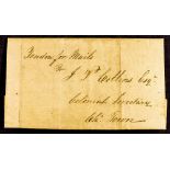 CANADA - PRINCE EDWARD IS 1832 TENDER FOR MAILS LETTER (1st October) entire letter from Tryon