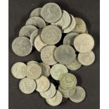 COINS an accumulation of British in bags in a shoebox, largely QE, but also some Kings, an 1887