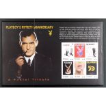 COLLECTIONS & ACCUMULATIONS PLAYBOY MAGAZINE - 2003 50TH ANNIVERSARY IMPERF PROOF MINIATURE SHEET St