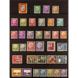 GERMANY - SAAR 1957-59 FINE USED COLLECTION a complete run of commemorative and definitive issues