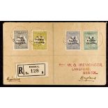 NEW GUINEA N.W.P.I. 1921 (May) "Iremonger" envelope, registered to England, bearing 2d, 3d, 6d and