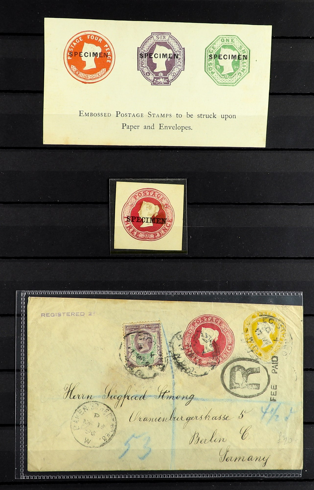 GREAT BRITAIN 1840-1911 a collection in a stockbook incl. two pre-stamp entires incl. Maidenhead - Image 5 of 8