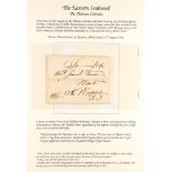 UNITED STATES 1742 THE THIRTEEN COLONIES, QUEEN ANNE POSTAL RATE ENTIRE LETTER (August) letter