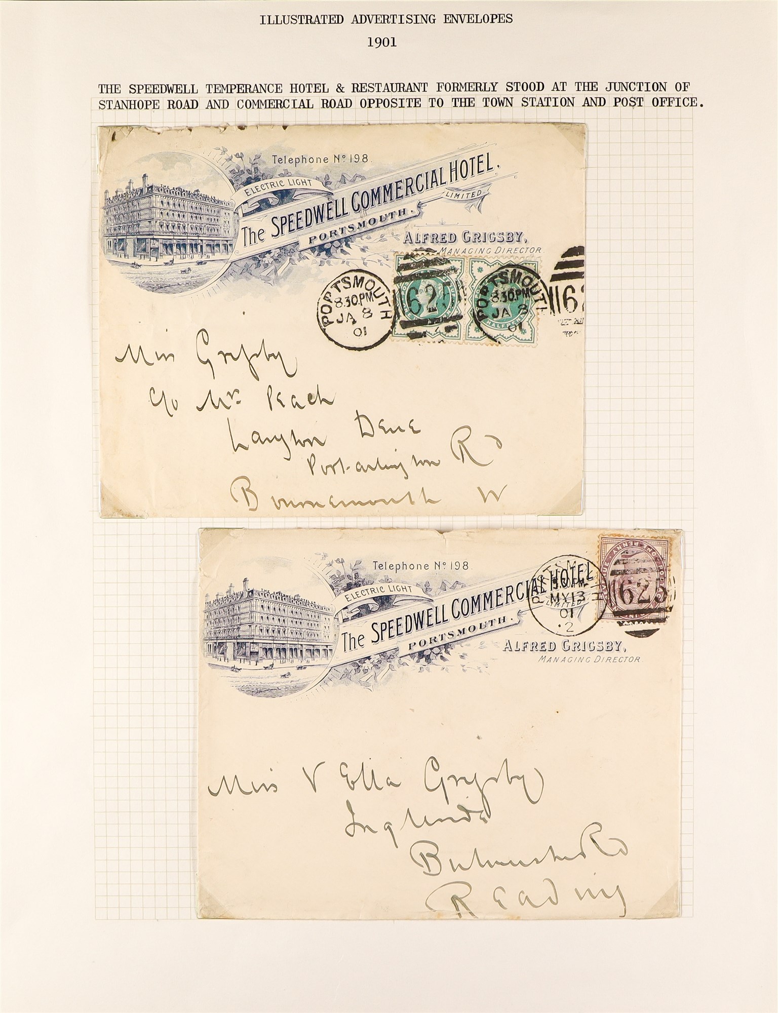 GREAT BRITAIN PORTSMOUTH POSTAL HISTORY a collection of entires incl. 1782 letter from a ship - Image 6 of 7