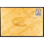 NEW GUINEA G.R.I. 1915 (January) local envelope, bearing overprinted Marshall Islands 1st setting 2d