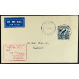 NEW GUINEA AIRMAIL 1932 (1st March) Lae to Salamaua cover, with red cachet (Eustis P41), fine.