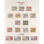 DOMINICA 1908-35 MINT COLLECTION incl. 1908-20 set to 2s, 1923-33 set to 1s, 1935 Jubilee set etc.