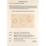 CANADA 040 TRANS-ATLANTIC MAIL 1856 HAMILTON, C.W., TO LYNN, NORFOLK, ENGLAND (2nd April) entire