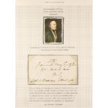 GB.PRE - STAMP 1837 POSTAL REFORM. 1837 (25 May) EL posted free and signed by Robert Wallace, the