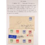 PAPUA WW2 CENSOR MARKS ON COVERS 1939-41 collection written up on pages, with various types of