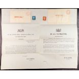 GB.QUEEN VICTORIA 1841 POSTMASTERS NOTICE an exceptional complete notice, SG Spec. PN8,