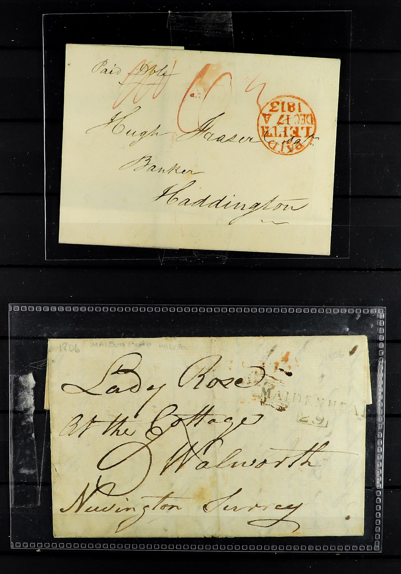 GREAT BRITAIN 1840-1911 a collection in a stockbook incl. two pre-stamp entires incl. Maidenhead