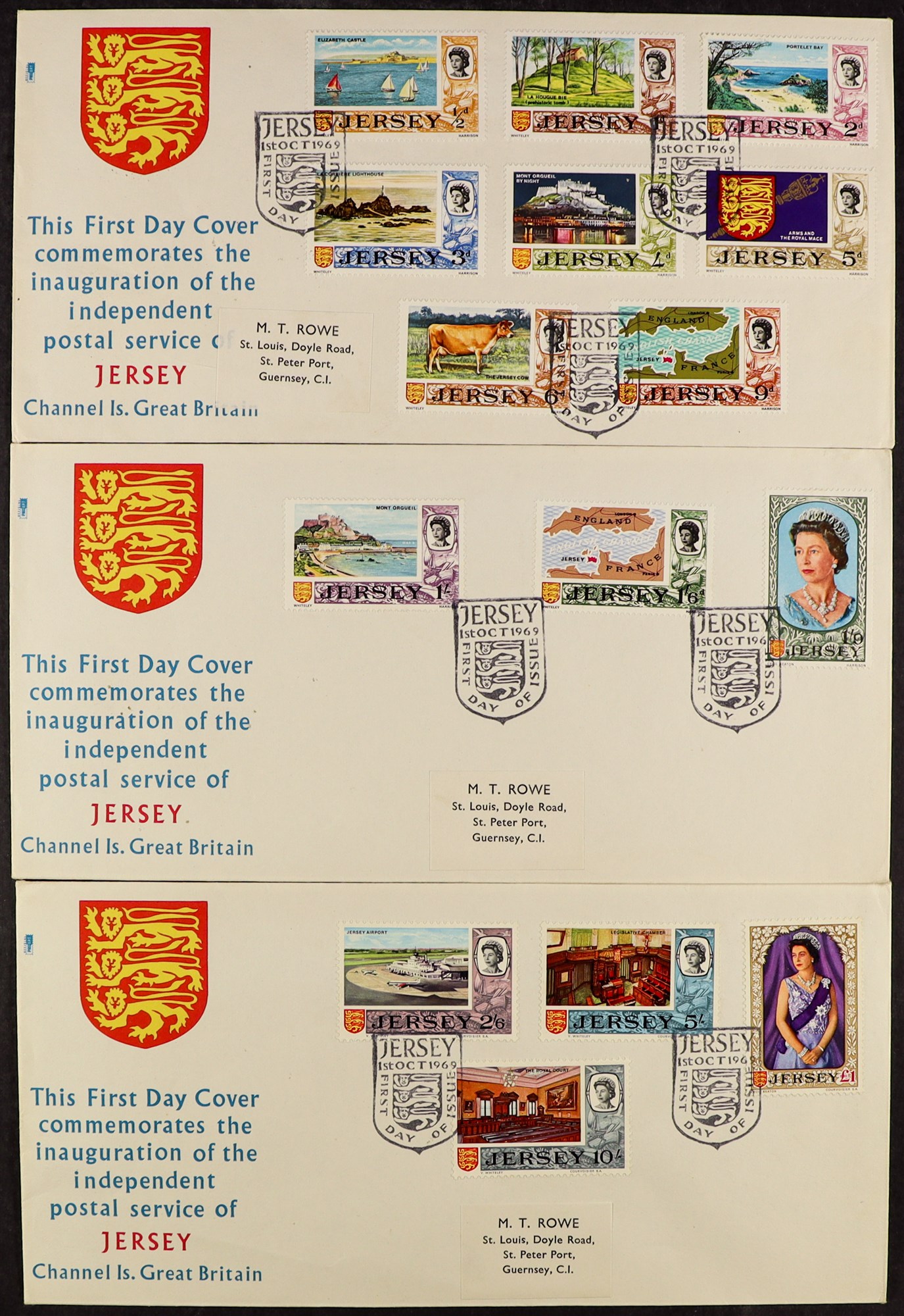 GB.ISLANDS CHANNEL ISLANDS AND ISLE OF MAN 1969-80's collections of never hinged mint stamps and