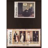 US - POSSESSIONS PALAU 2003 IMPERF PROOFS Death Centenary of Whistler (Artist) miniature sheet set