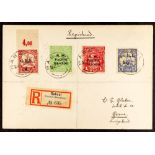 NEW GUINEA 1917 G.R.I. & N.W.P.I. COMBINATION COVER (2nd October) envelope registered to