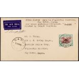 PAPUA AIRMAIL 1935 (31st August) Daru to Oroville Police Camp cover (Eustis P88), signed by the