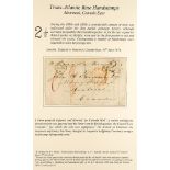 CANADA 043 TRANS-ATLANTIC MAIL 1856 LONDON TO MONTREAL, C.E. (19th June) An entire letter posted