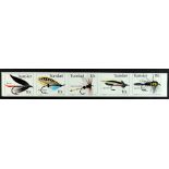 SOUTH AFRICA - HOMELANDS TRANSKEI 1982 Fishing Flies (3rd series) strip of five, SG 99a, IMPERF,