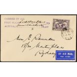 AUSTRALIA LORD HOWE ISLAND - FRANCIS CHICHESTER SIGNED AIR COVER 1931 (6th June) envelope to Sydney,