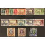 INDIAN CONVENTION STATES NABHA 1938 set to 5r, SG 77/91, fine used. S.T.C. £940. (15 stamps)