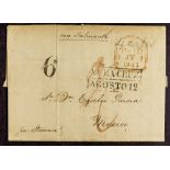 MEXICO INWARD MAIL 1843-76 FROM LONDON, PARIS & USA an interesting group of mainly entire letters,