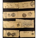 INDIAN FEUDATORY STATES JAIPUR Collection of pre-stamp native manuscript documents / official