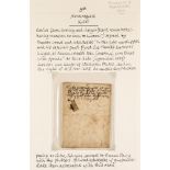 GB.PRE - STAMP 1605 GUNPOWDER PLOT & GUY FAWKES RELATED LETTER a 1600 (5th November) Elizabethan