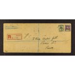 GILBERT & ELLICE IS 1911 (Aug 17) registered official envelope with official printing erased,