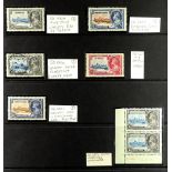 COLLECTIONS & ACCUMULATIONS COMMONWEALTH 1935 Silver Jubilee SG listed varieties, from Bermuda,