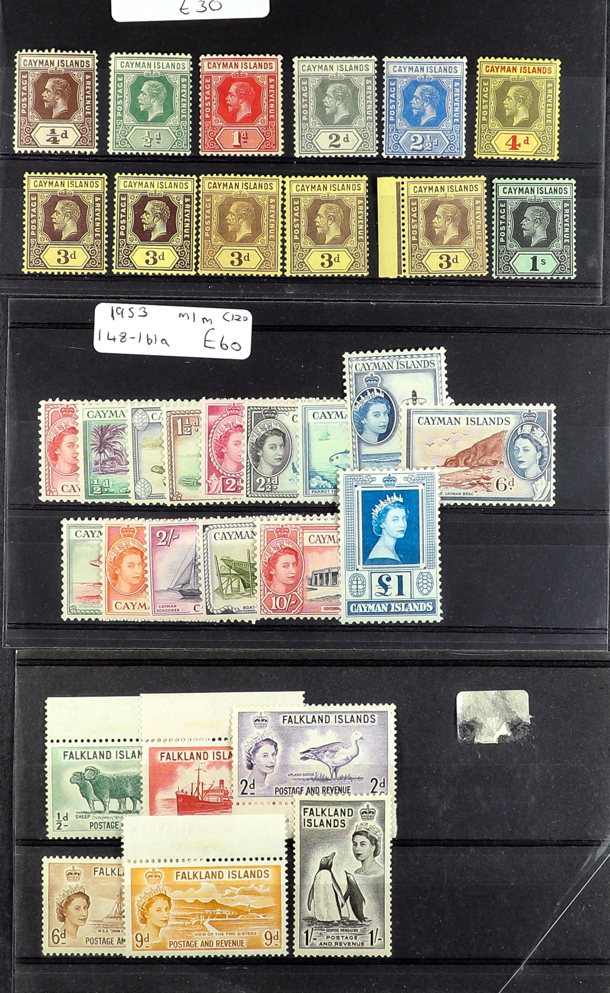 COLLECTIONS & ACCUMULATIONS COMMONWEALTH RANGES ON STOCKCARDS, S.T.C. £925 with Cayman Is,