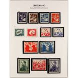 GERMANY EAST DAVO PRINTED ALBUMS with slip cases for Berlin 1948-90 mint (incl. nhm) and used