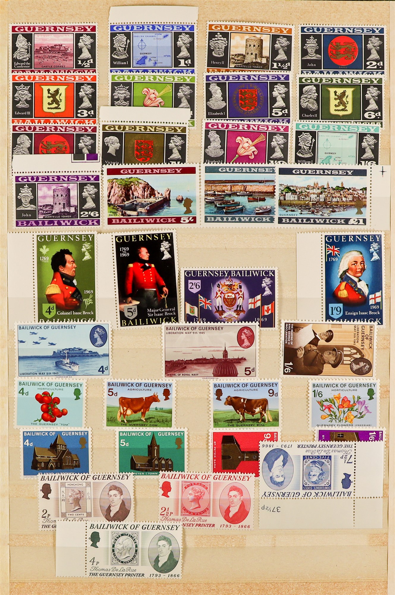 GB.ISLANDS CHANNEL ISLANDS AND ISLE OF MAN 1969-80's collections of never hinged mint stamps and - Image 2 of 5