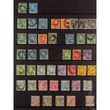 BARBADOS 1855-1892 USED COLLECTION with Britannia 1855-58 ½d and 1d imperf; 1861-70 ½d, 1d (2),