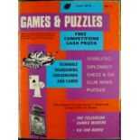 GAMES AND PUZZLES MAGAZINES in 2 custom binders 1972 - 1975. (Approx 20)