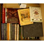 TERRY PRATCHETT sorter box of 3 First edition hardback books, paperback books, quizzes, diaries,
