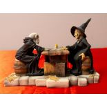 DISCWORLD CHARACTERS 'Death and Granny Weatherwax' and 'Death as the Hogfather' by Clarecraft, both