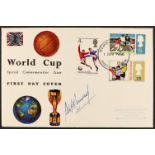 SIR ALF RAMSEY SIGNED First Day Cover with June 1st Wembley cancel.