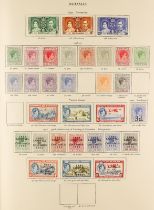COLLECTIONS & ACCUMULATIONS BRITISH COMMONWEALTH KGVI "CROWN" ALBUM in good condition, with clean