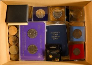 MODERN COINS. Includes 1981 solid silver  proof quality Royal Wedding Eyewitness Medal and Isle of