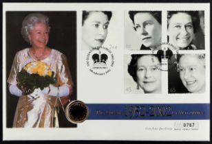 2002 HALF SOVEREIGN COIN COVER limited edition for the Queen's Golden Jubilee.