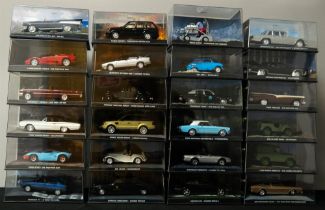 JAMES BOND CAR COLLECTION. 94 models and the accompanying magazines from 1-89 (missing 84, 85, 87).